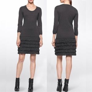 Calvin Klein Fringe Sweater Dress
